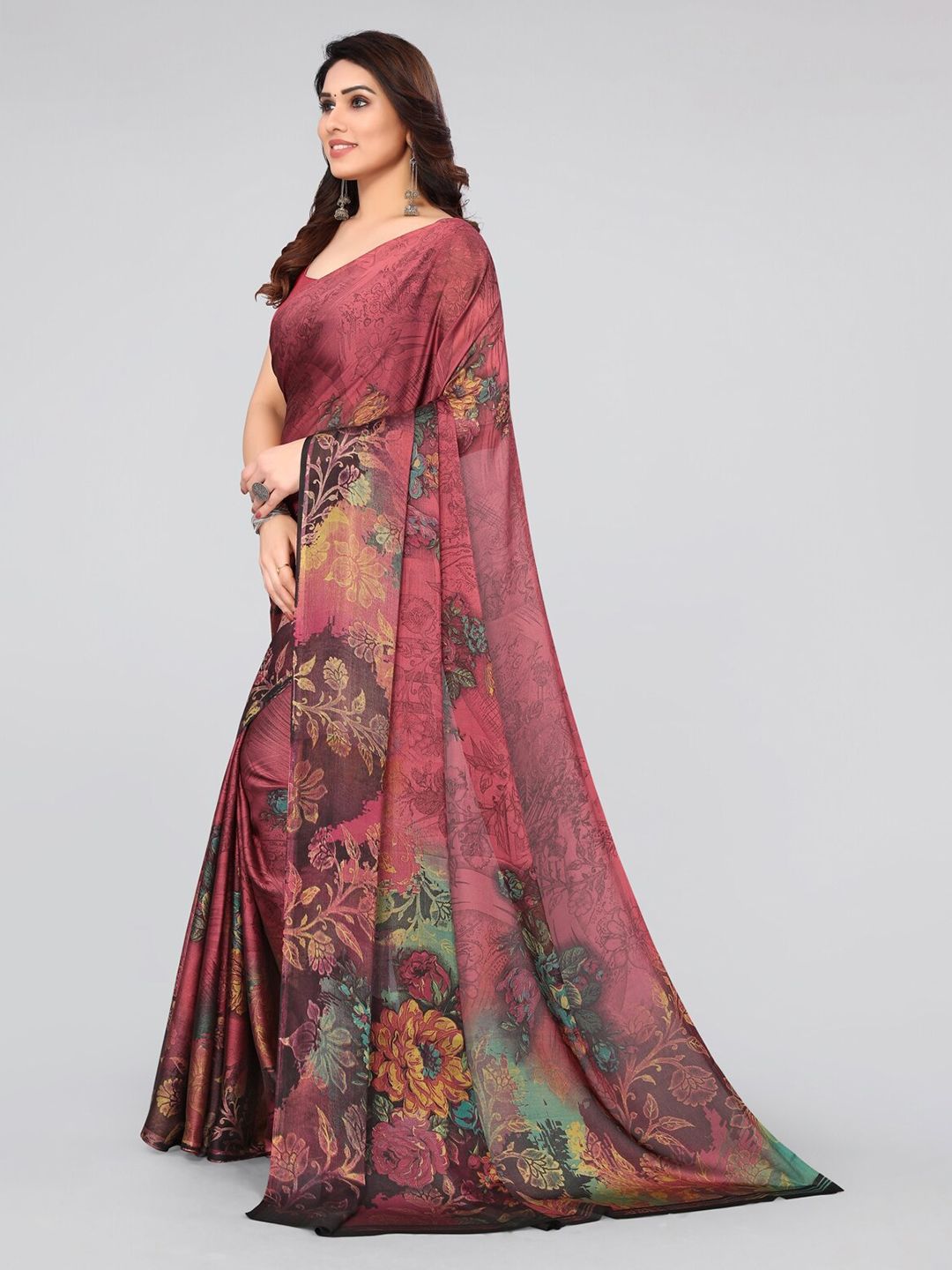 Dhimhi Women's Printed Floral Saree