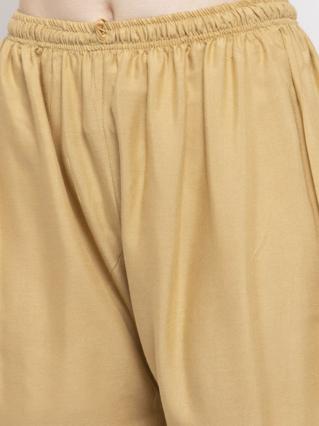Dhimhi Women's Beige Ethnic Palazzos