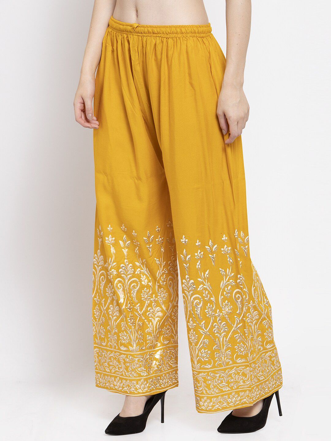 Dhimhi Women's Floral Printed Palazzos