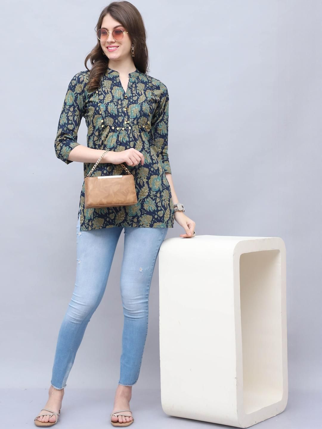 Dhimhi Women's Women Floral Printed Floral Kurta