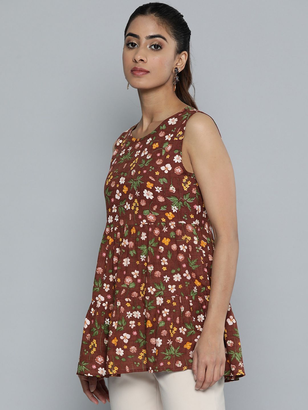 Dhimhi Women's Floral Print Top