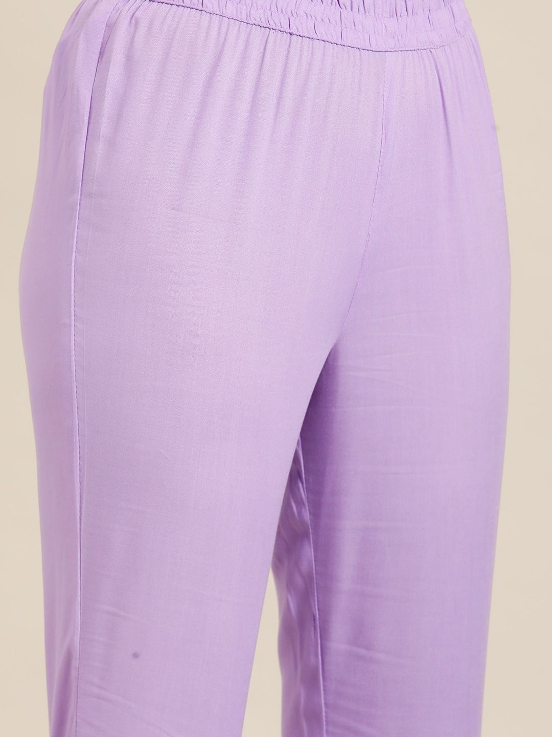 Dhimhi Women A-Line Kurta with Trousers & Gotta Patti Dupatta