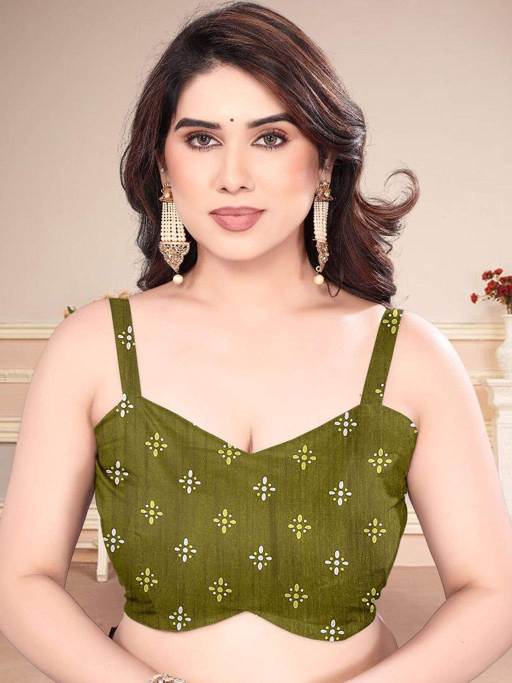 Dhimhi Women's Ethnic Motifs Printed Saree