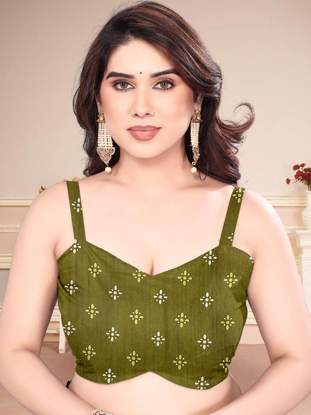 Dhimhi Women's Ethnic Motifs Printed Saree