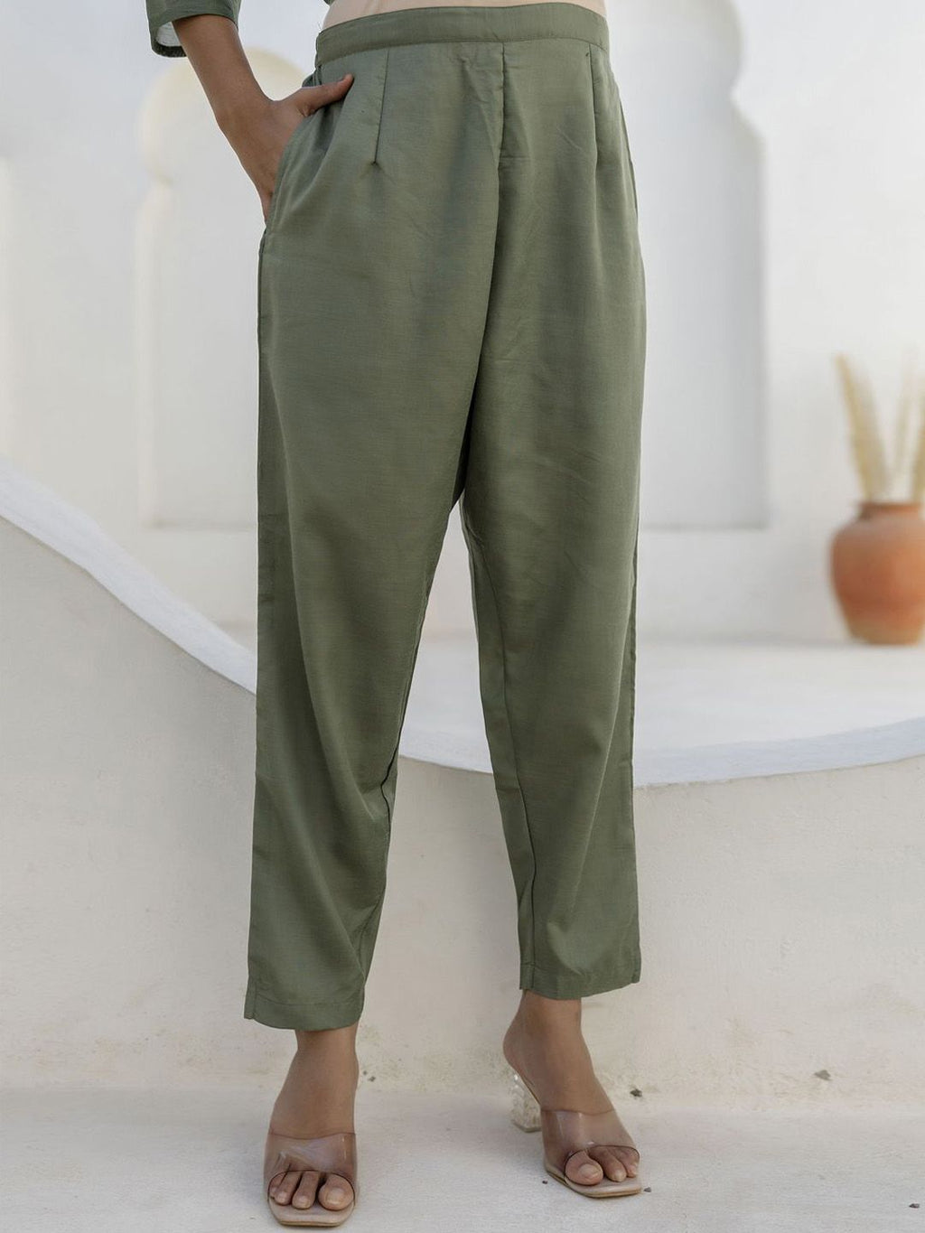 Dhimhi Women's ethnic kurta pant set with dupatta, featuring traditional design and vibrant fabric in a colorful, stylish ensemble.