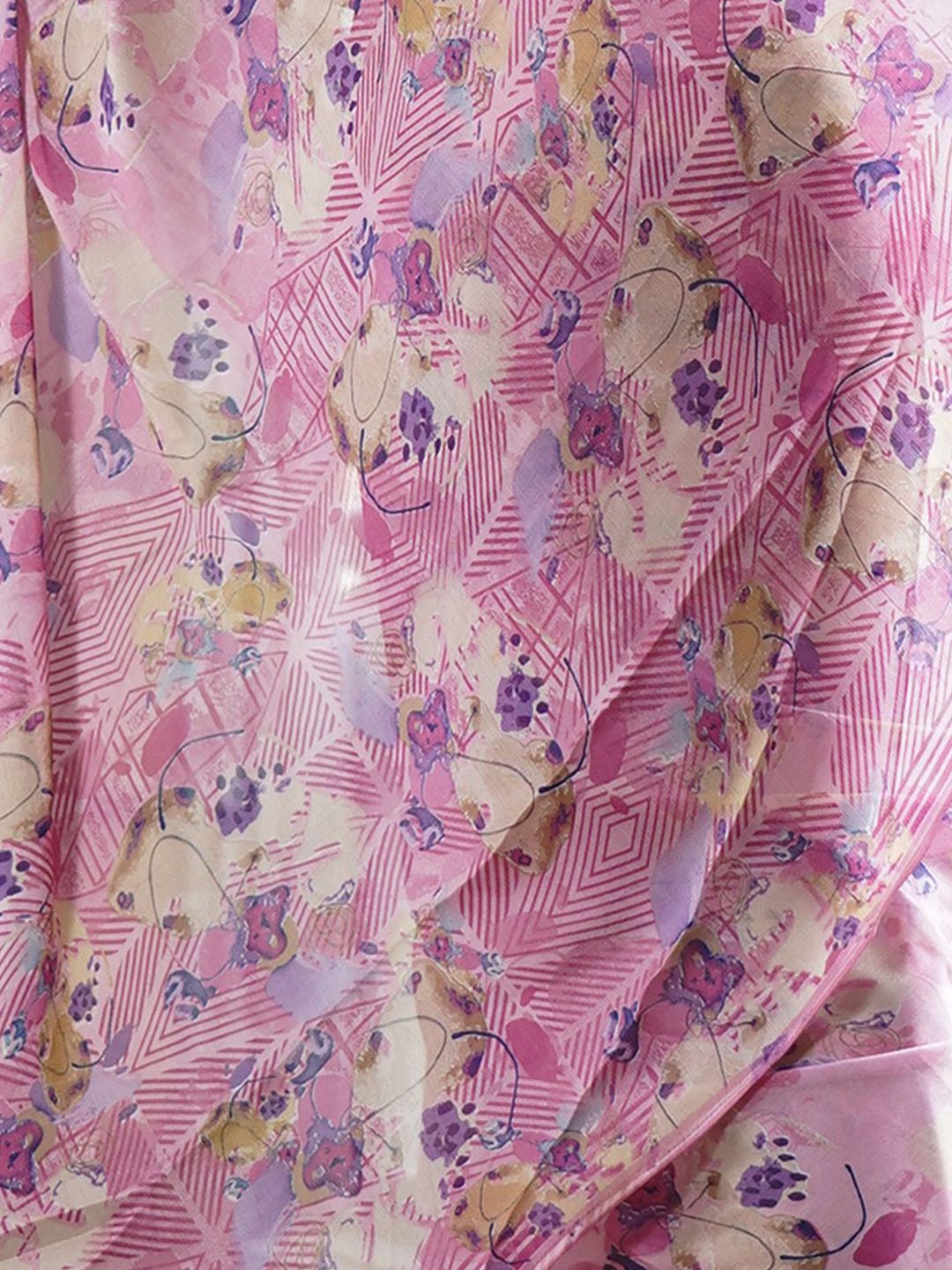 Dhimhi Women's Floral Printed Saree