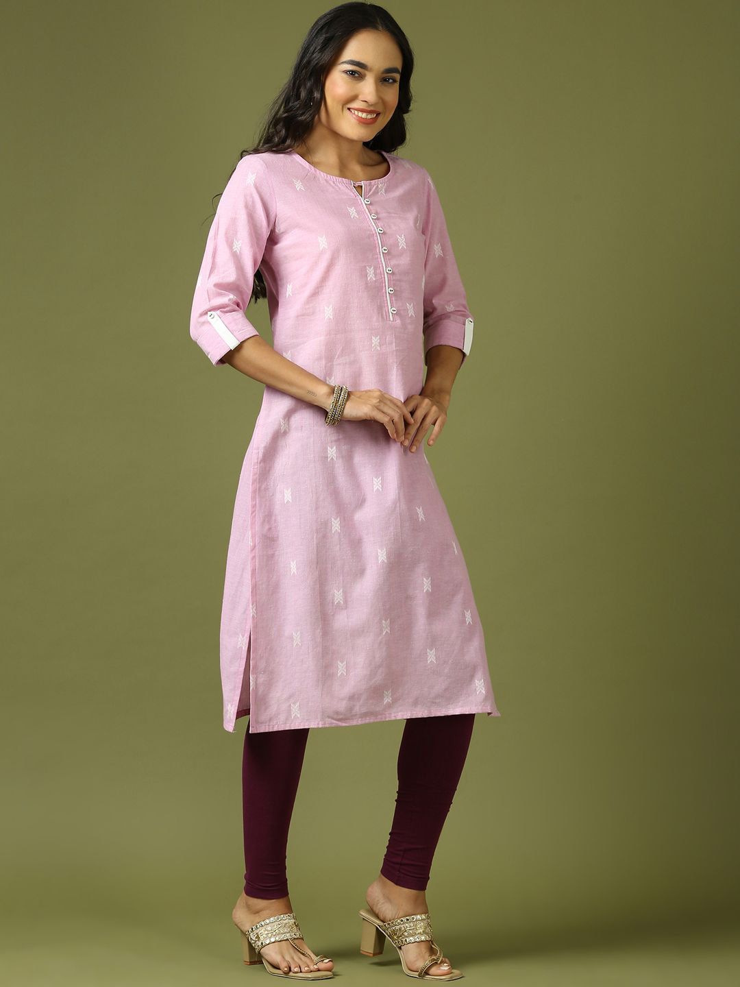 Women Dobby A-Line Kurta