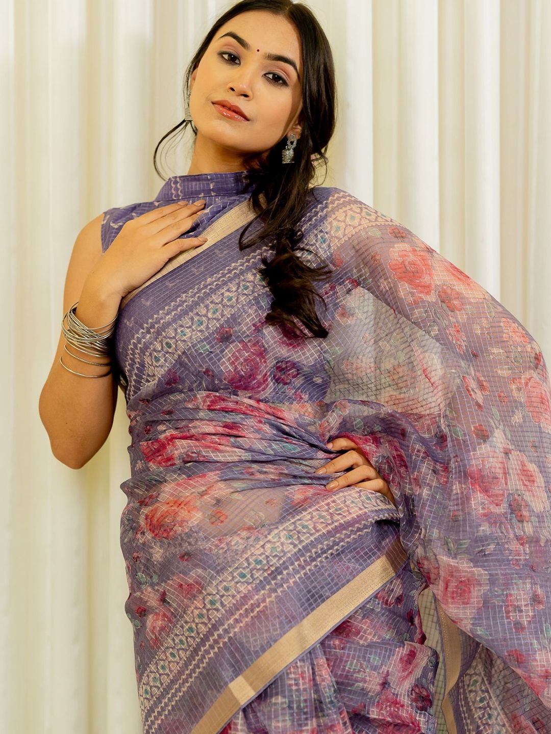 Dhimhi Women's Floral Saree