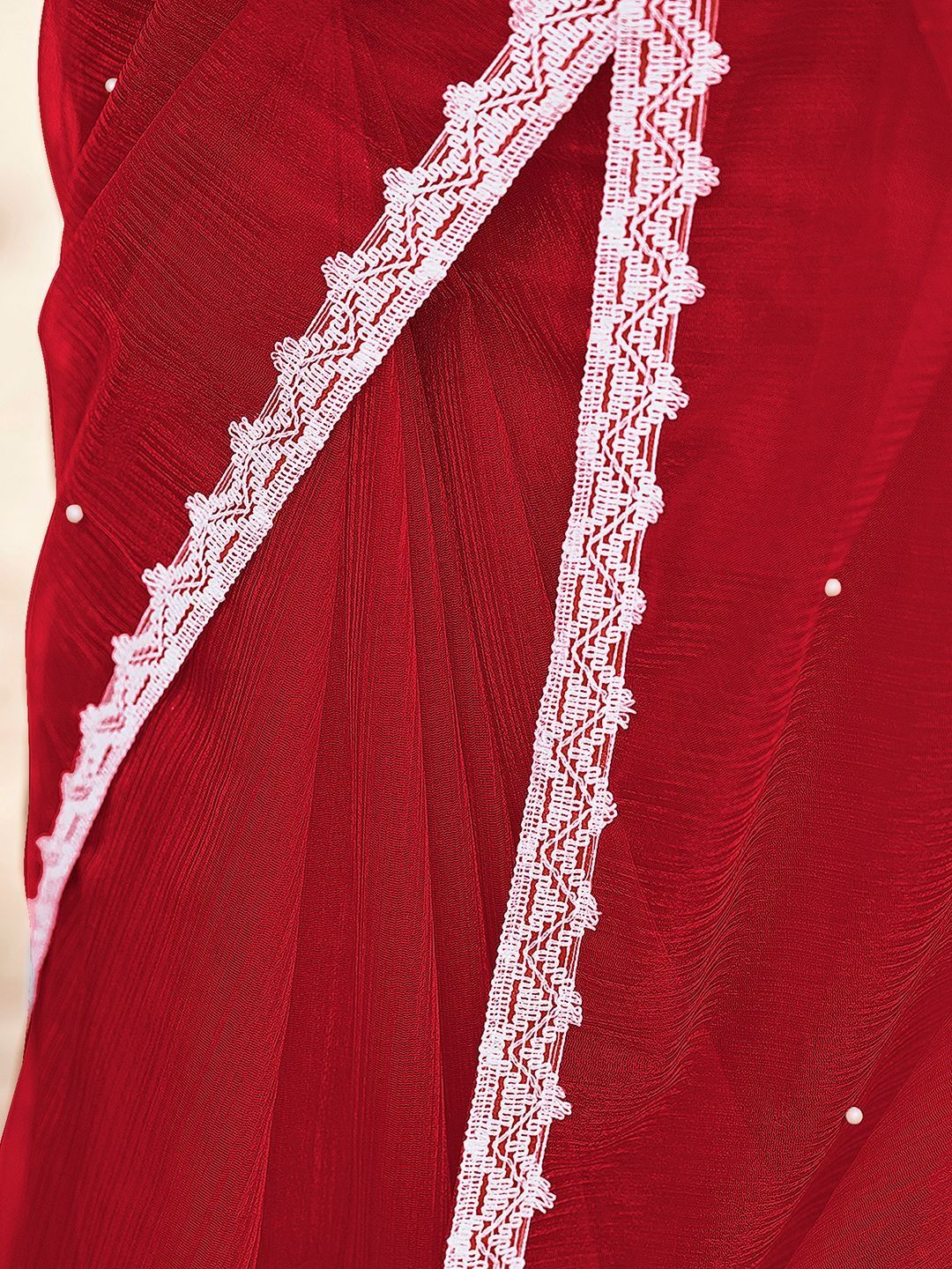 Dhimhi Women's Embellished Supernet Saree