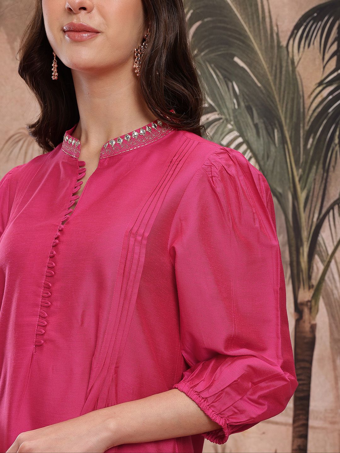 Gotta Patti Pleated Kurta