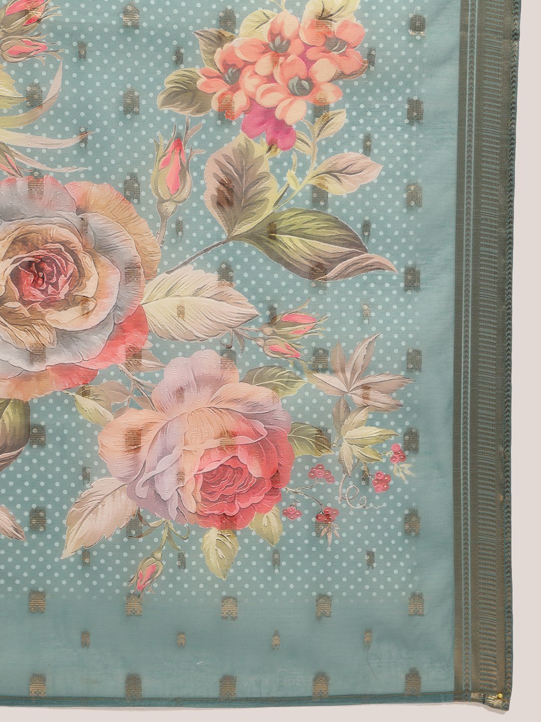 Dhimhi Women's Rust Mandarin Collar Straight Kurta with Palazzo and Dupatta