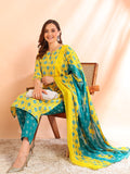 Dhimhi Women's Printed Silk Blend Kurta Sets - dhimhi